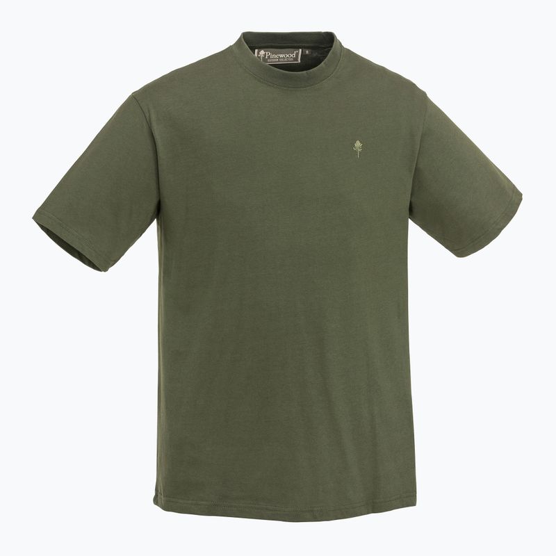 Pinewood Herren 3er-Pack T-Shirt grün/h.braun/khaki 2