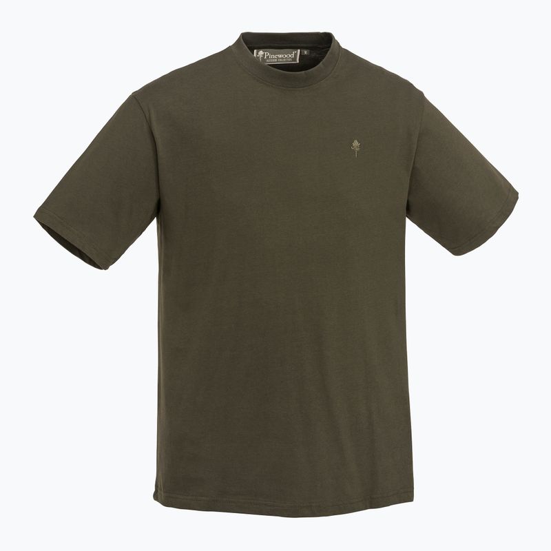 Pinewood Herren 3er-Pack T-Shirt grün/h.braun/khaki