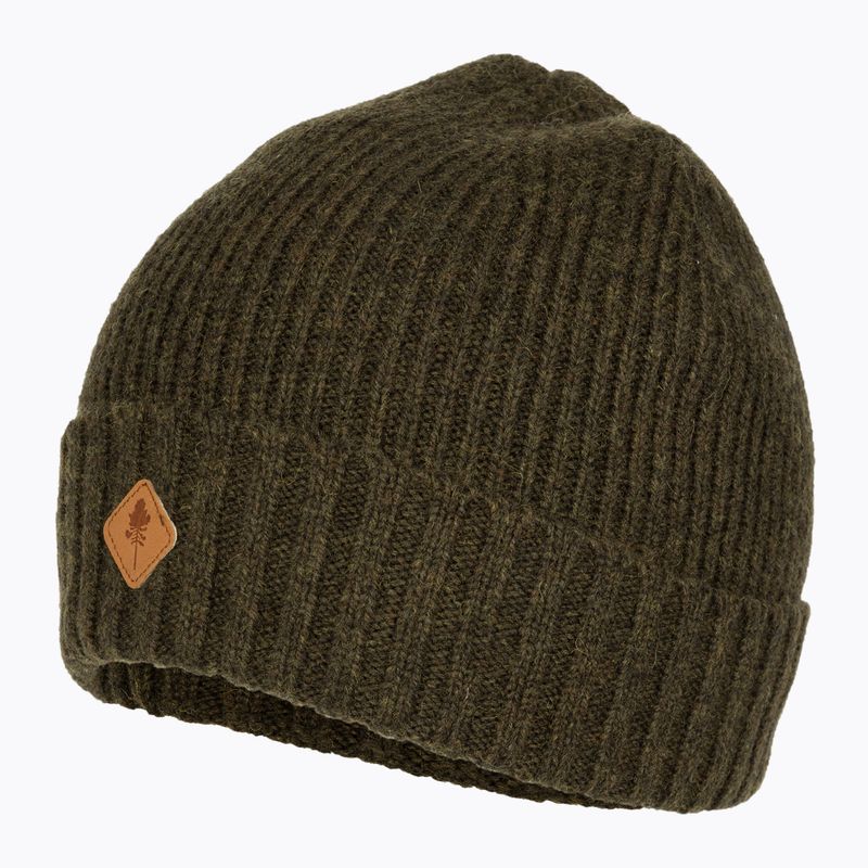 Pinewood Knitted Wool Winter Beanie mossgreen mel