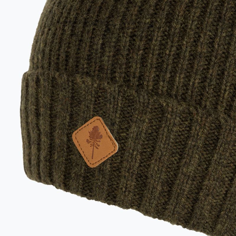 Pinewood Knitted Wool Winter Beanie mossgreen mel