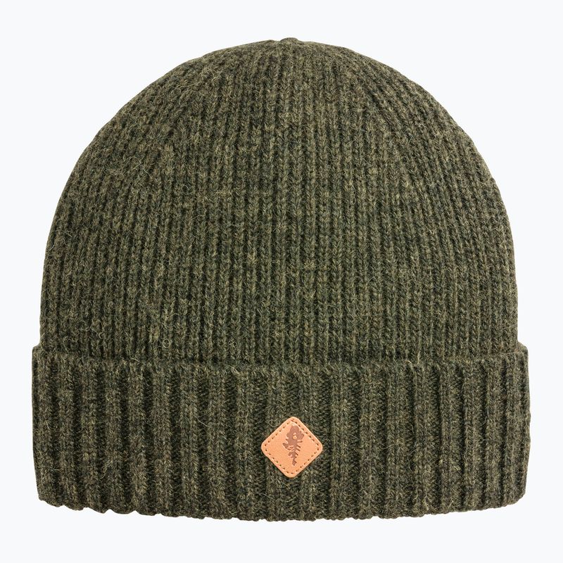 Pinewood Knitted Wool Winter Beanie mossgreen mel