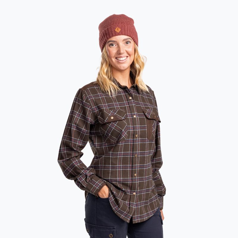 Pinewood Knitted Wool rostig rosa mel winter beanie