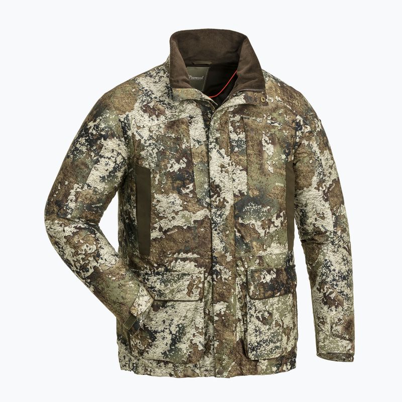 Pinewood Herren Softshelljacke Smaland Light Camou strata/Wildleder braun 11