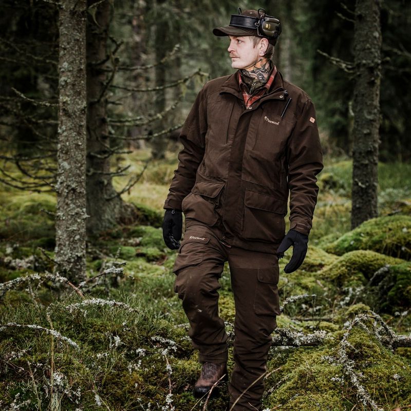 Pinewood Herren Softshelljacke Smaland Helles Wildleder braun 15