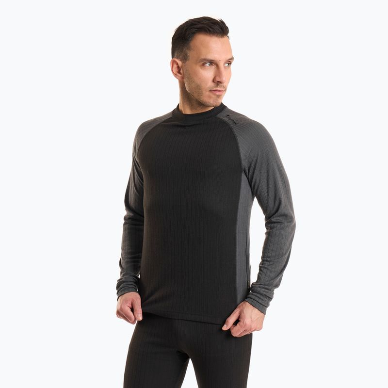 Herren Thermounterwäsche Pinewood Finnveden Base Layer schwarz/dunkelgrau 2