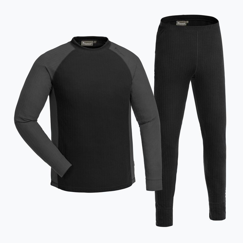 Herren Thermounterwäsche Pinewood Finnveden Base Layer schwarz/dunkelgrau 7