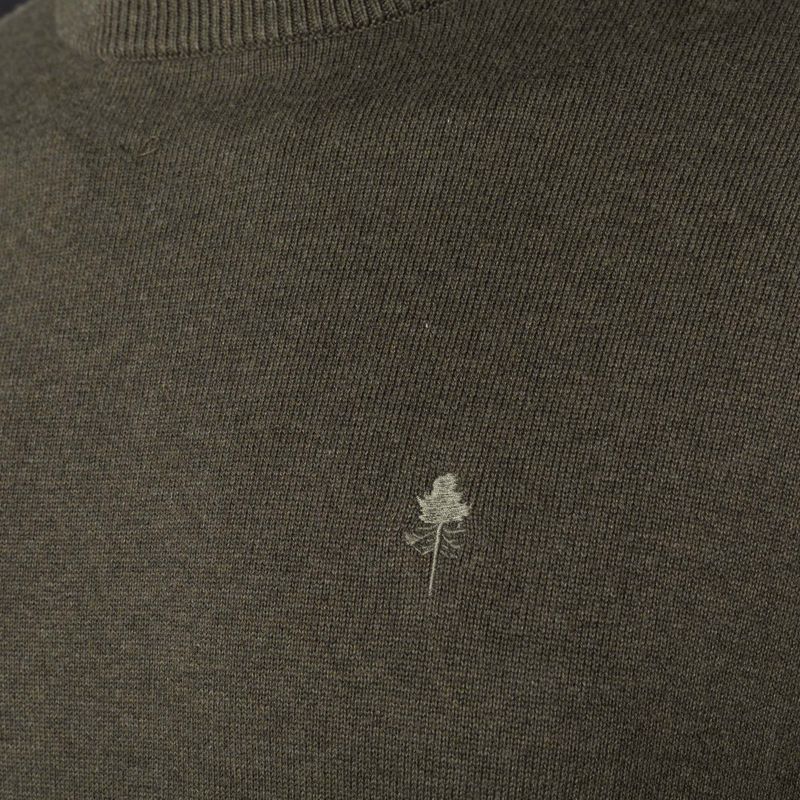 Herren-Trekking-Sweatshirt Pinewood Varnamo Crewneck Gestrickt grün mel 3