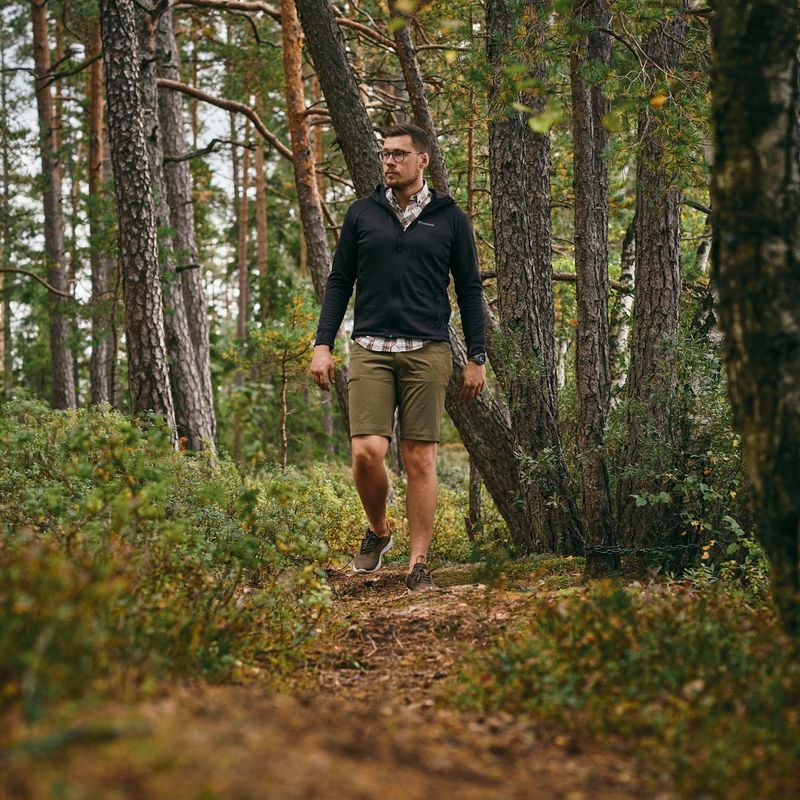 Herren Pinewood Finnveden Hoodie Trekking-Sweatshirt schwarz 4