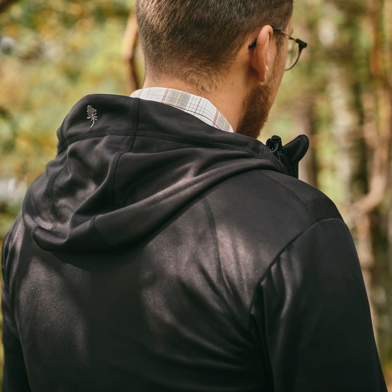 Herren Pinewood Finnveden Hoodie Trekking-Sweatshirt schwarz 5