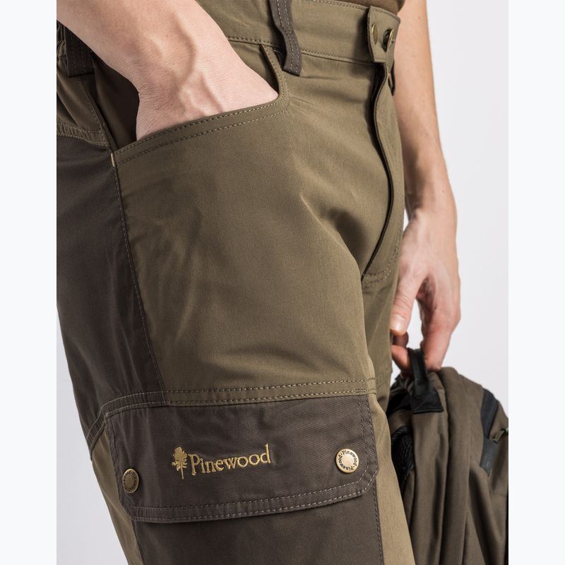 Herren Pinewood Finnveden Trail Hybrid erdbraun/d.olive Trekkingshorts 5