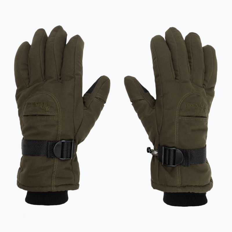 Trekking Handschuhe Herren Pinewood Membrane Glove moss green 2