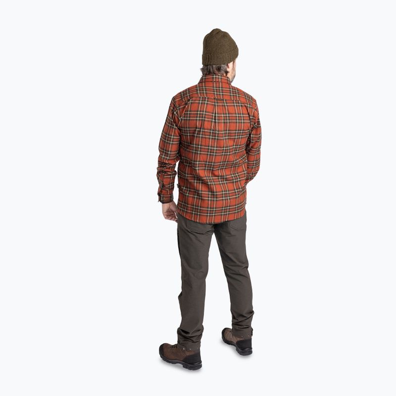 Hemd Herren Pinewood Prestwick Exclusive d.terracotta/d.green 3