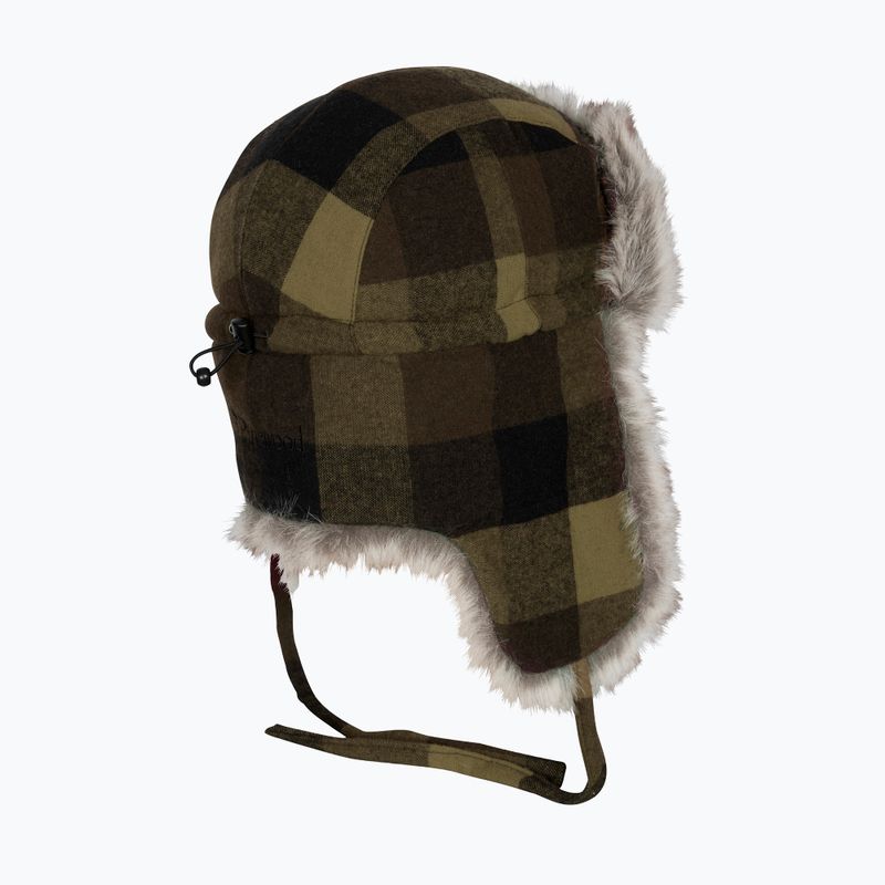 Pinewood Classic Checked Fur Wintermütze grün/schwarz 2