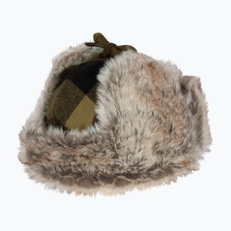 Pinewood Classic Checked Fur Wintermütze grün/schwarz 4