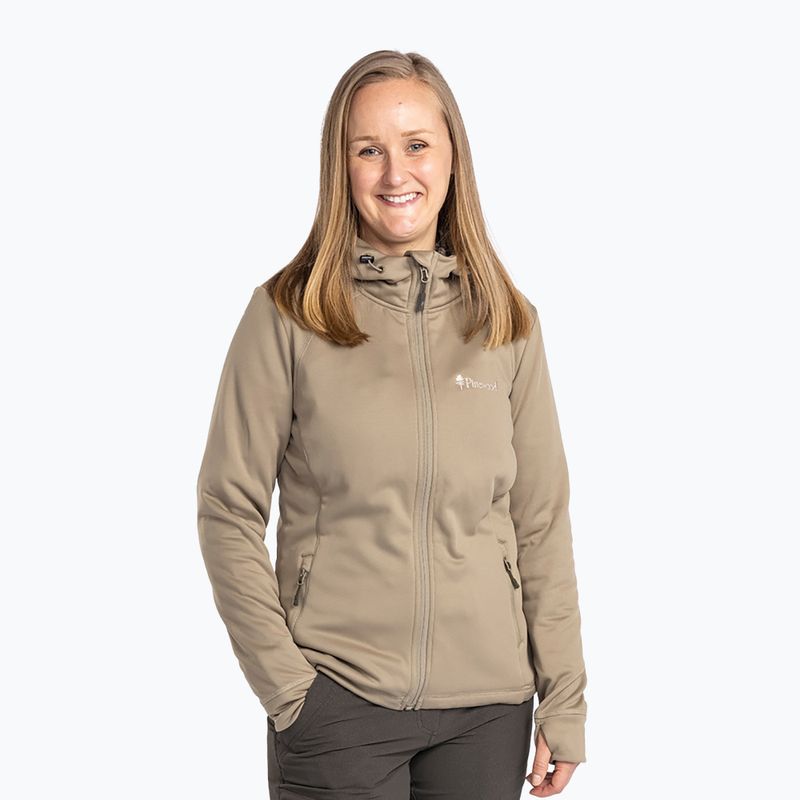 Damen-Trekking-Sweatshirt Pinewood Finnveden Hoodie mid khaki