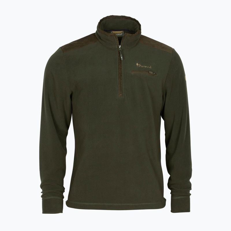 Sweatshirt Hoodie Herren Pinewood Småland Hunters Half Zip h.brown 4