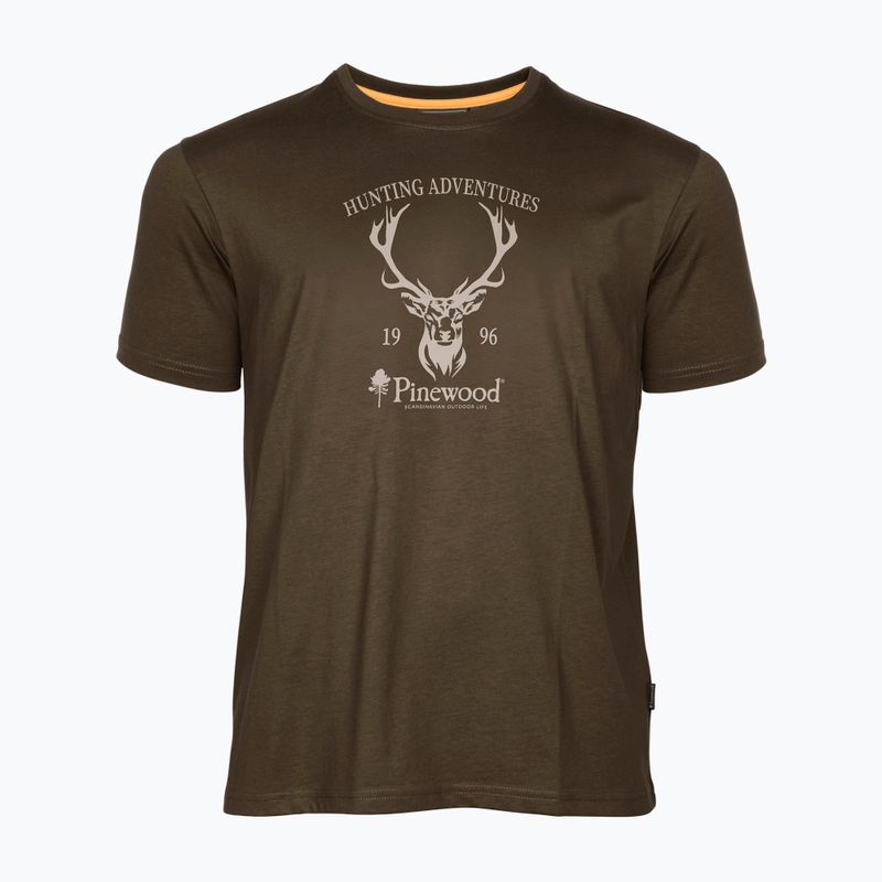Pinewood Red Deer grünes Herren-T-Shirt 4