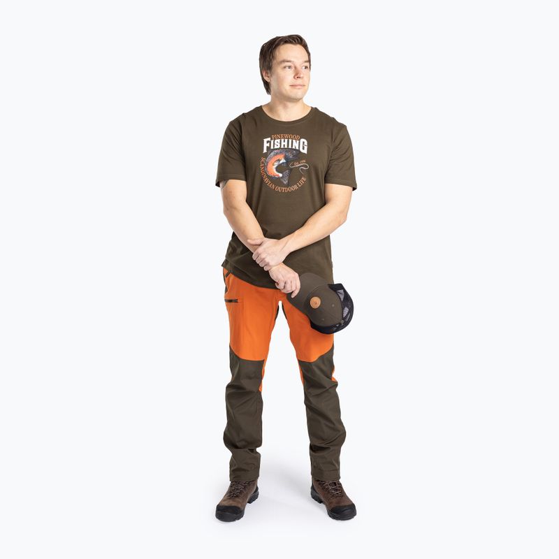 Herren Pinewood Abisko Membranhose b.orange/moosgrün 2