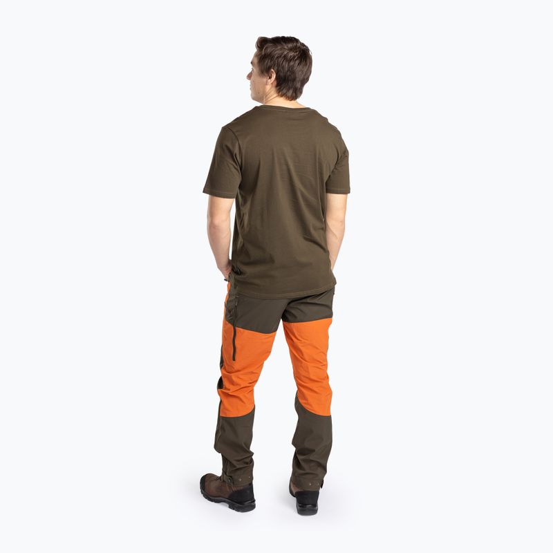 Herren Pinewood Abisko Membranhose b.orange/moosgrün 3