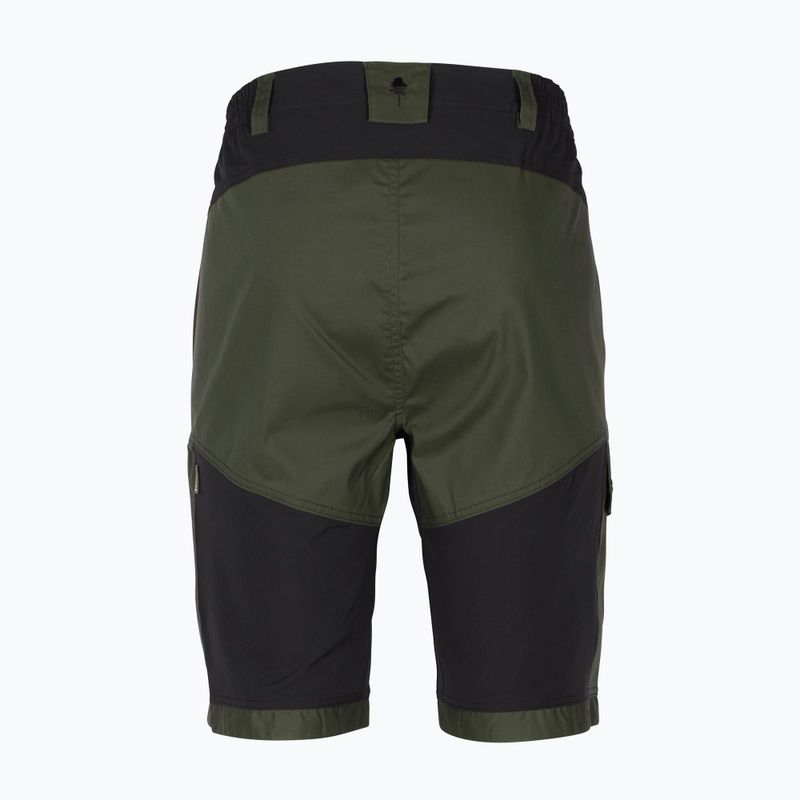 Herren Pinewood Finnveden Trail Hybrid schwarz/moosgrün Trekkingshorts 5