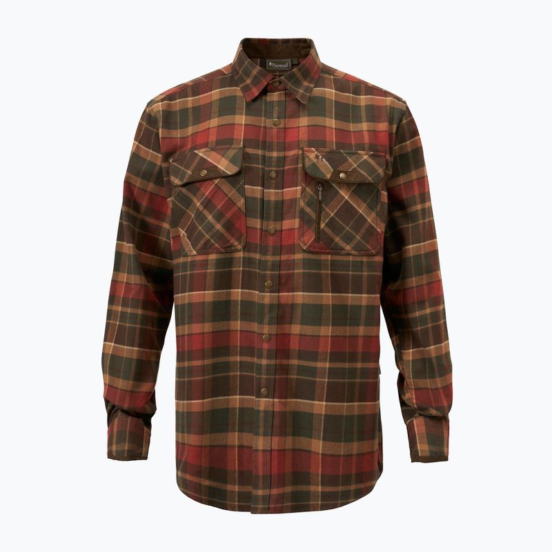 Hemd Herren Pinewood Prestwick Exclusive d.green/terracotta 7