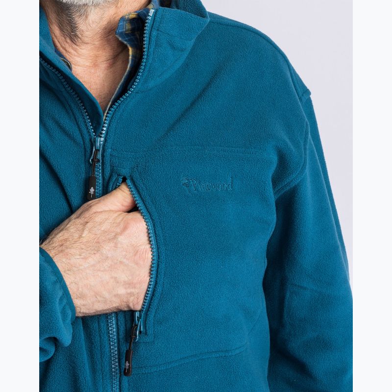 Trekking Sweatshirt Hoodie Herren Pinewood Finnveden Fleece d.azur blue 6