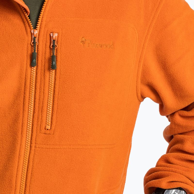 Herren-Trekking-Fleece Pinewood Finnveden Fleece burnt orange 6