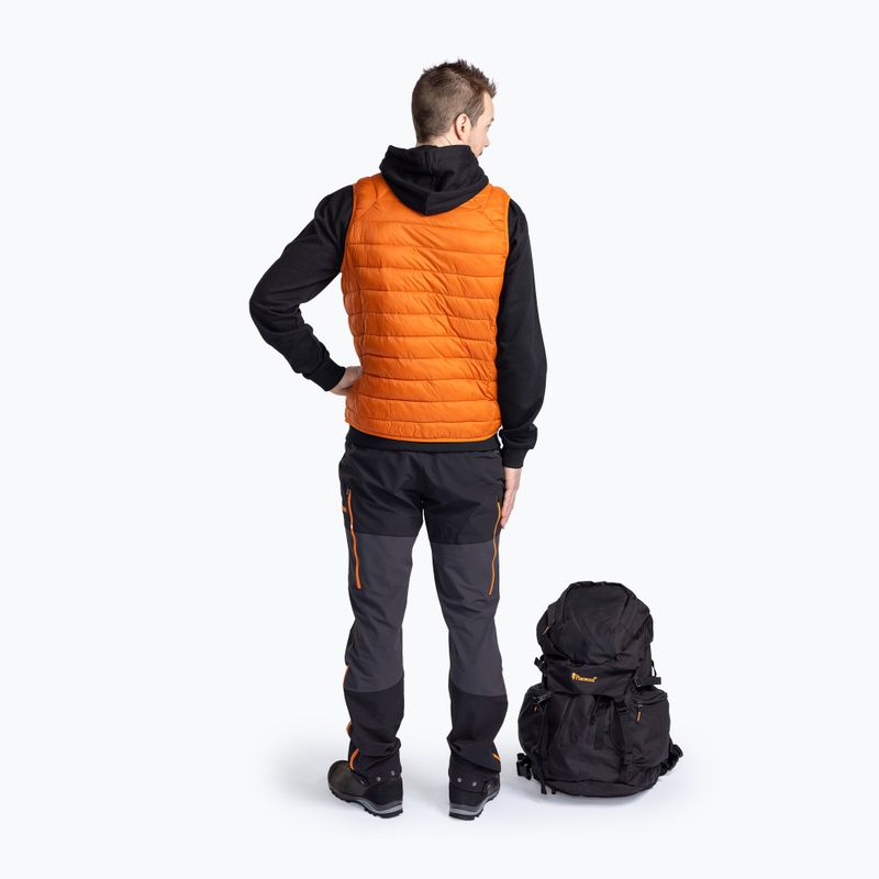 Herren Pinewood Abisko Insulation gebrannt orange Trekking ärmellose Jacke 4