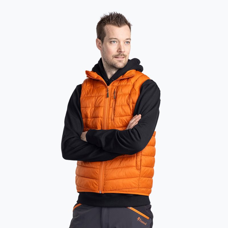 Herren Pinewood Abisko Insulation gebrannt orange Trekking ärmellose Jacke 5