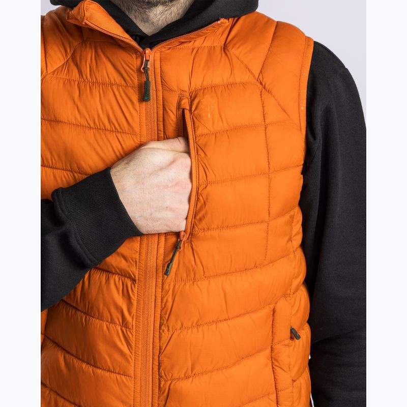 Herren Pinewood Abisko Insulation gebrannt orange Trekking ärmellose Jacke 6