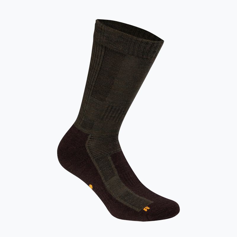 Pinewood Trekking Merino grün / braun Socken    Neu