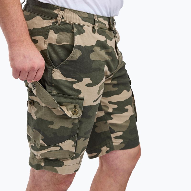 Herren Pinewood Värnamo Serengeti khaki camou trekking shorts 3