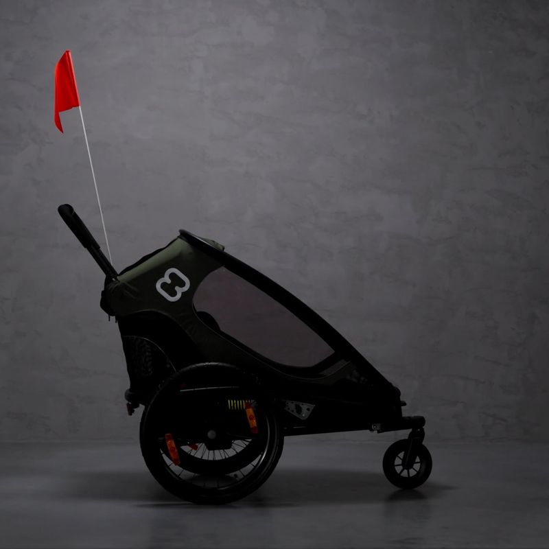 Fahrradanhänger 1 Sitzer Hamax Outback One schwarz-grün 463_HAM 10