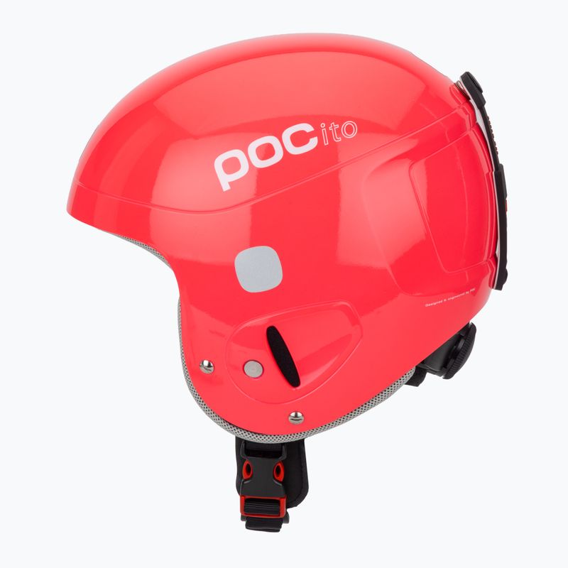 Skihelm Kinder POC POCito Skull fluorescent pink 3