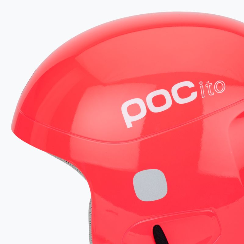 Skihelm Kinder POC POCito Skull fluorescent pink 7