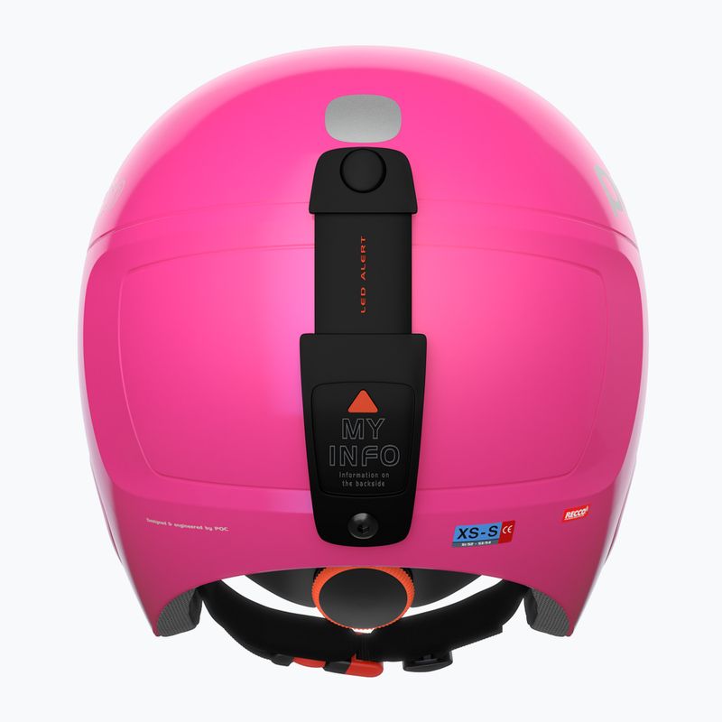 Skihelm Kinder POC POCito Skull fluorescent pink 4