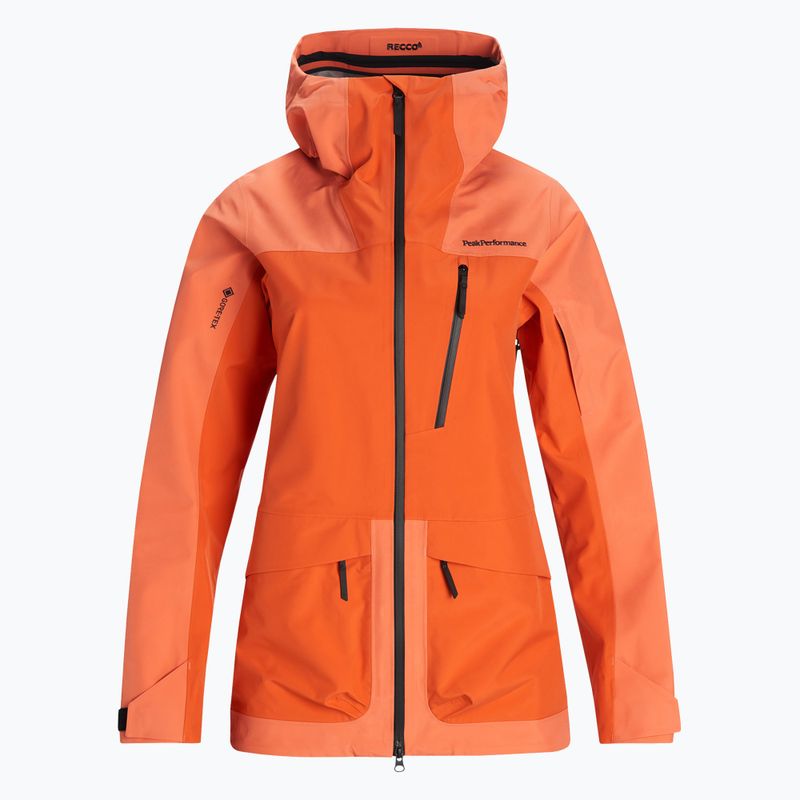 Damen Skijacke Peak Performance Vertical 3L orange G76657060