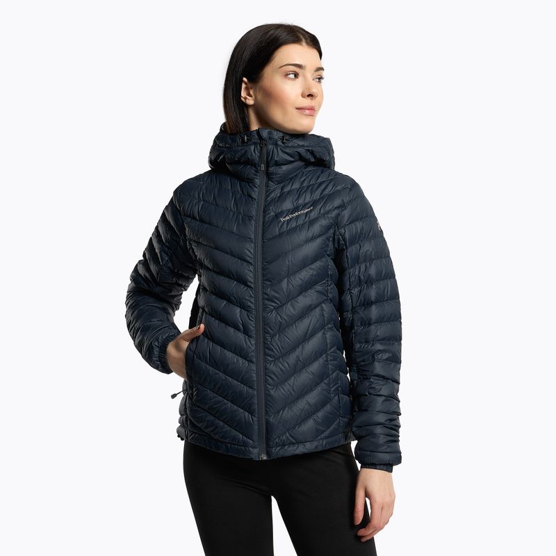 Damen Skijacke Peak Performance Frost Down Hood navy blau G76433040