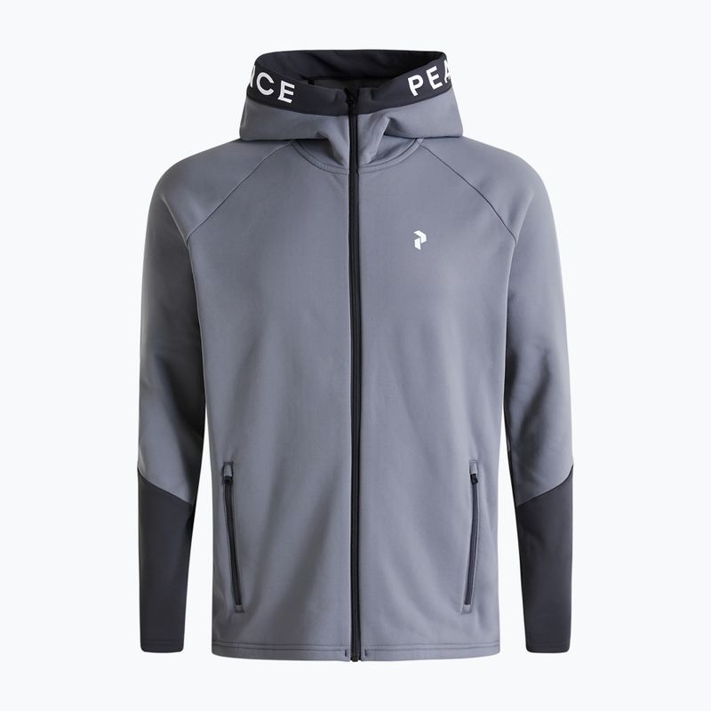 Herren Peak Performance Rider Zip Hood Trekking-Sweatshirt grau G77244080 6