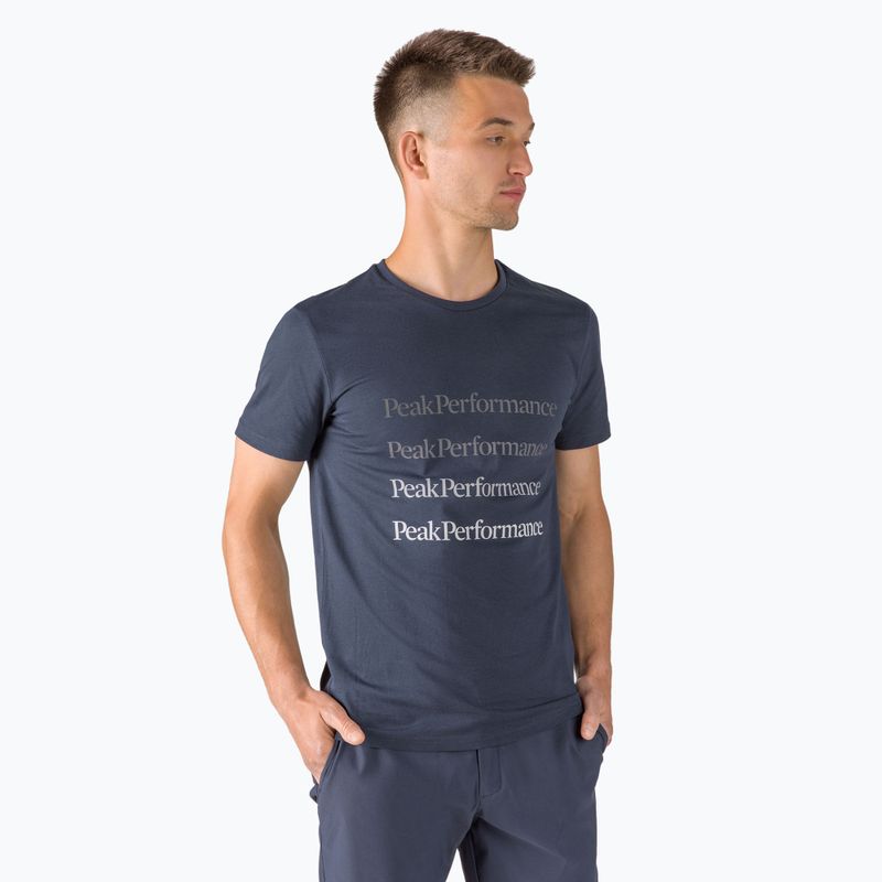 Herren Peak Performance Ground Tee Trekkinghemd navy blau G77284030