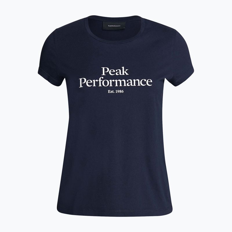 Damen-Trekking-Shirt Peak Performance Original Tee navy blau G77280020 5