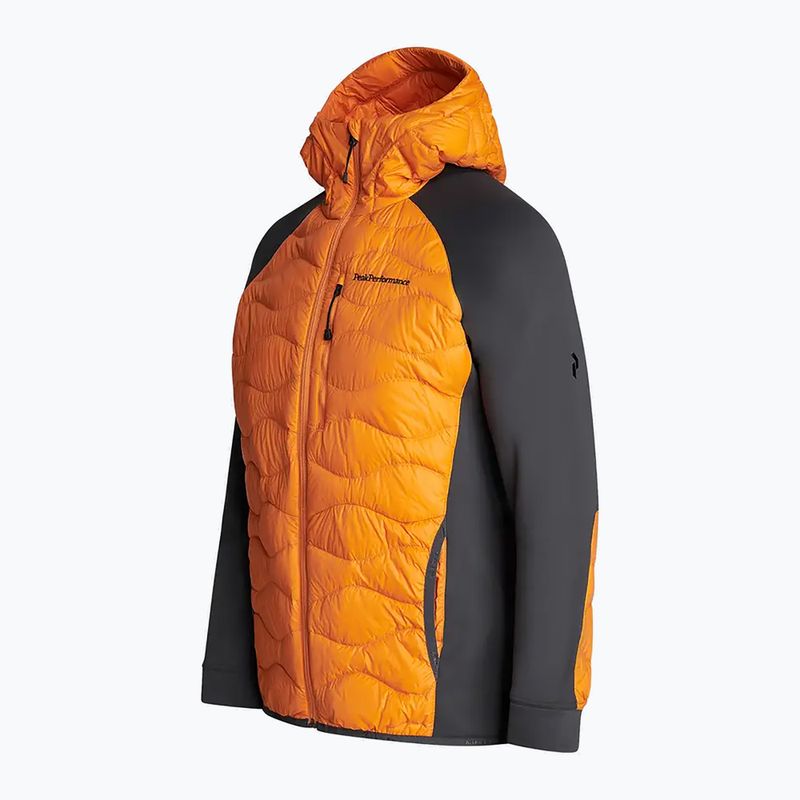Männer Peak Performance Helium Down Hybrid Hood Jacke Orange G77227100 2