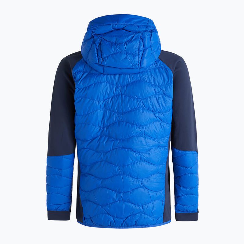 Männer Peak Performance Helium Down Hybrid Hood Jacke blau G77855110 2