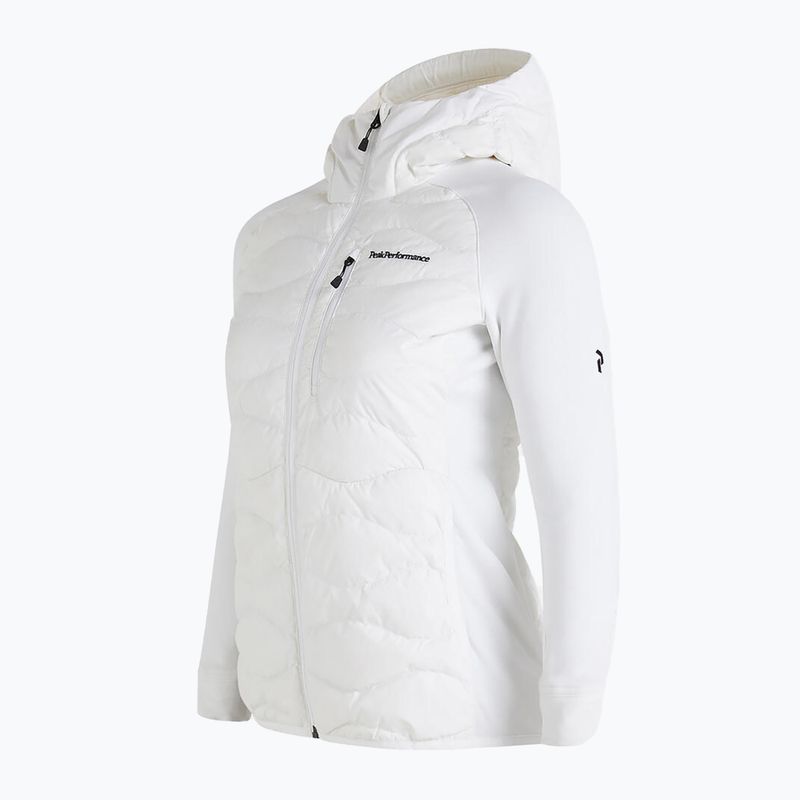 Frauen Peak Performance Helium Down Hybrid Hood Jacke weiß G77848100 3