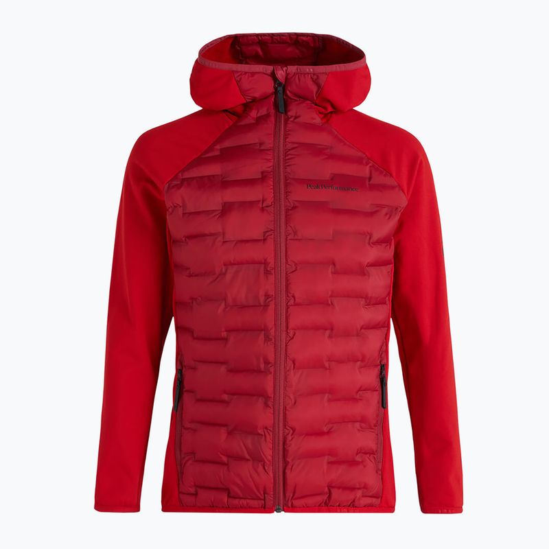 Männer Peak Performance Argon Hybrid Hood Jacke rot G77866120