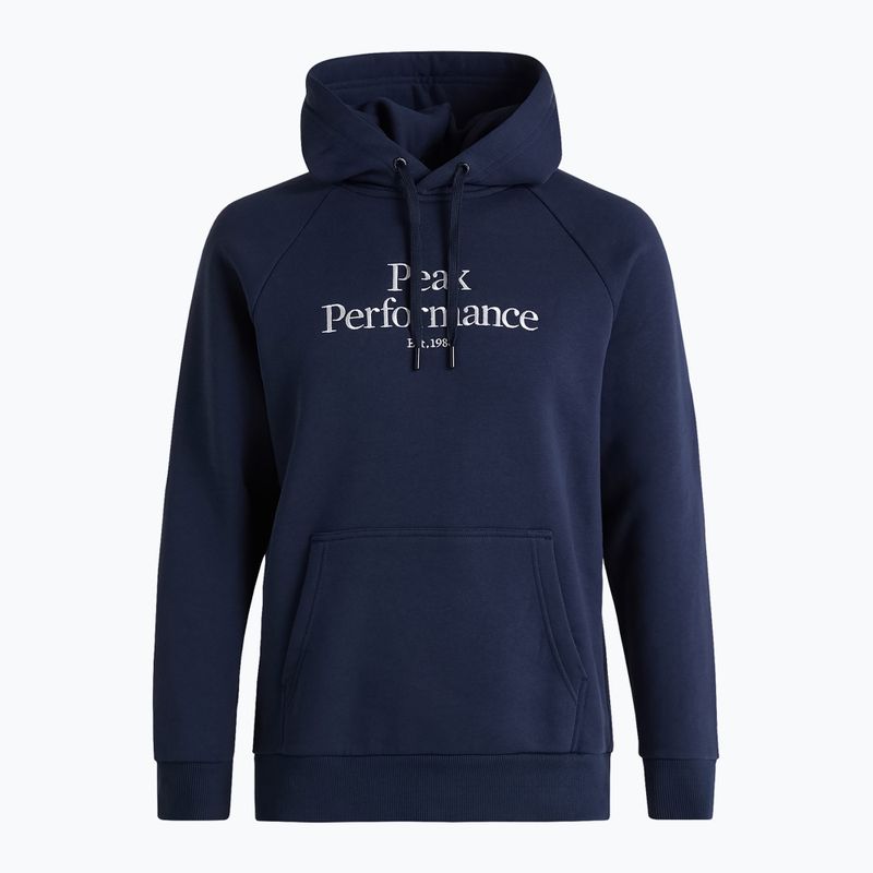 Herren Peak Performance Original Hood Trekking-Sweatshirt navy blau G77756020 4