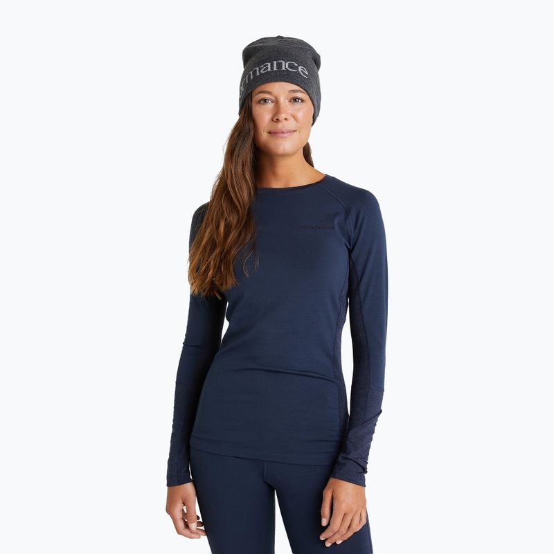 Damen Thermo-T-Shirt Peak Performance Magic Crew navy blau G78072120