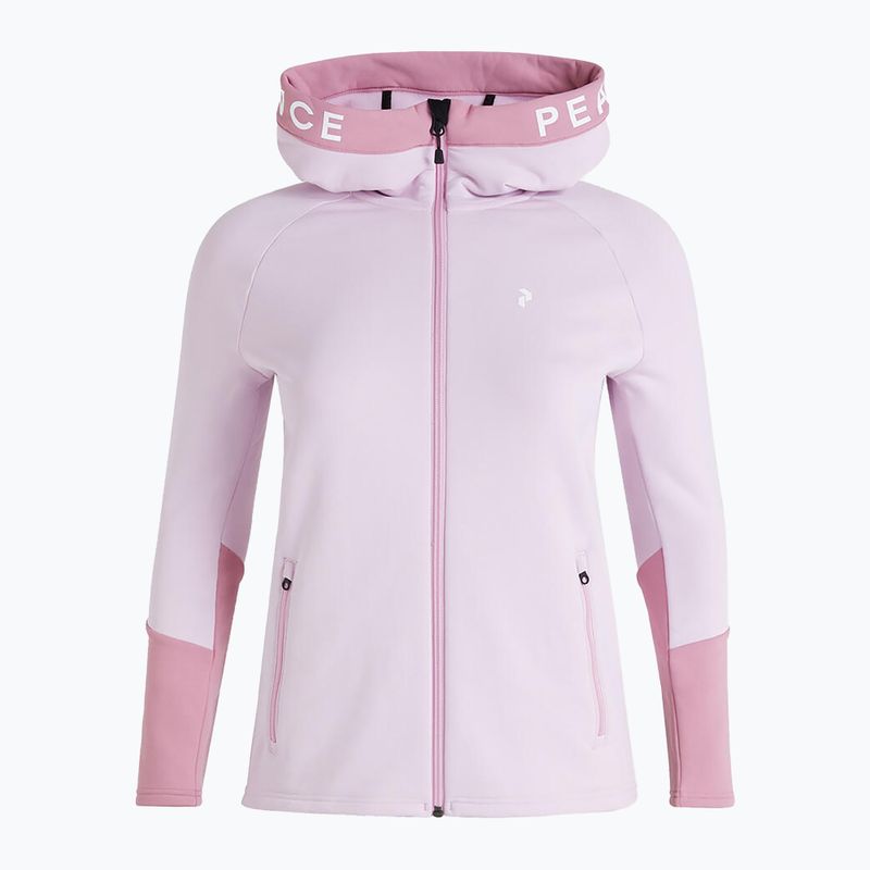 Frauen Peak Performance Rider Zip Hood Trekking-Sweatshirt rosa G78834070