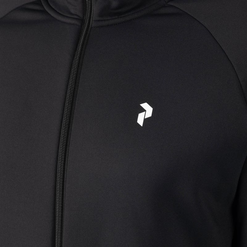 Herren Peak Performance Rider Zip Hood Trekking-Sweatshirt schwarz G78833040 3