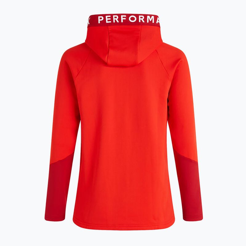 Herren Peak Performance Rider Zip Hood Trekking-Sweatshirt rot G78833010 3